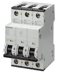 SIEMENS INT TERMOMAG P/RIEL 1P+N 6A C 10kA 440VAC 72VDC