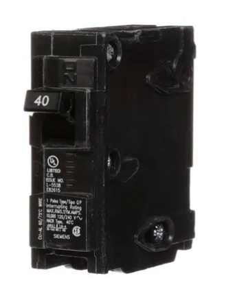 Siemens Interruptor TermoMagnético Qp 1X40A SKU: Q140