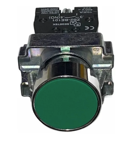 Telemec botón Ilum Verde 1Na+1Nc+Led 230Vac -Comp Metal SKU: XB4BW33M5