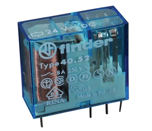 Finder Relevador Mini 8Amp 120Vac 2P2T 8Pin SKU: 46.52.8.120.0040