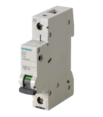 SIEMENS INT TERMOMAG P/RIEL 1P 13A C 10kA 440VAC 72VDC