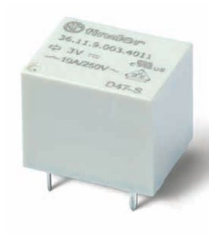 FINDER MINI RELEVADOR PARA CIRCUITO IMPRESO 1CC 12DVC 10A