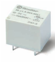 Finder Mini Relevador Para Circuito Impreso 1Cc 12Dvc 10A SKU: 36.11.9.012.4011
