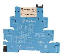 FINDER RELEVADOR TIPO CLEMA SPDT 6A 125VAC-DC