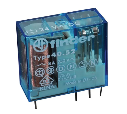 FINDER RELEVADOR MINI 8AMP 12VCD 2P2T 8 PIN