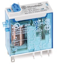 FINDER RELEVADOR MINI 8AMP 24VDC 2P2T 8PIN