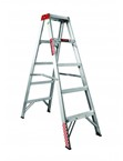 PELDAÑOS ESCALERA TIJERA DOBLE AL DE 5 PELDAÑOS TIPO II 102 KG PROFESIONAL ALUMINIO 1.83M 410205