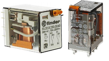 FINDER RELEVADOR ENCAPSULADO 10AMP 230VAC 2P2T 8PIN