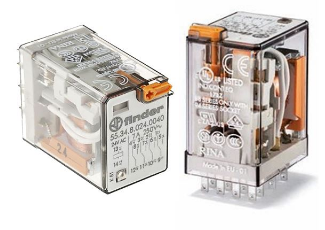 FINDER RELEVADOR ENCAPSULADO 7AMP 24VAC 4P2T 14PIN