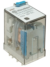 FINDER RELEVADOR ENCAPSULADO 7AMP 24VCD 4P2T 14PIN