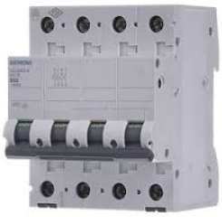 SIEMENS INT TERMOMAG P/RIEL 4P 6A C 6kA 440VAC 60VDC