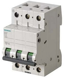 SIEMENS INT TERMOMAG P/RIEL 4P 8A C 6kA 440VAC 60VDC