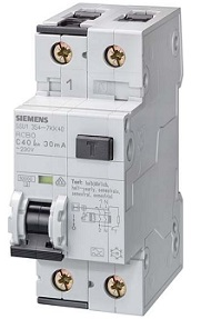 Siemens Dispositivo Proteccion Fi/Ls Tipo A 6Ka 1+N 16A 30Ma SKU: 5SU1356-6KK16