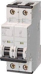 SIEMENS INT TERMOMAG P/RIEL 1P 1A D 10kA 440VAC 72VDC