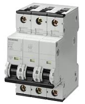 SIEMENS INT TERMOMAG P/RIEL 3P 6A C 10KA 440VAC 72VDC