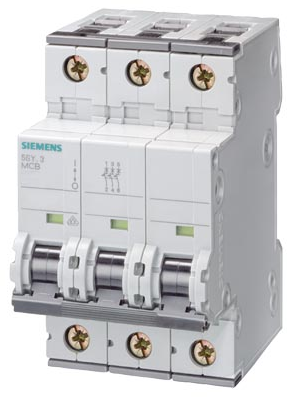 SIEMENS INT TERMOMAG P/RIEL 3P 32A C 10kA 440VAC 72VDC
