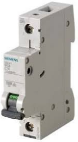 SIEMENS INT TERMOMAG P/RIEL 1P+N 25A C 10kA 440VAC 72VDC
