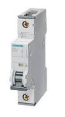 SIEMENS INT TERMOMAG P/RIEL 1P 3A C 10kA 440VAC 220VDC