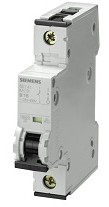 SIEMENS INT TERMOMAG P/RIEL 1P 1A C 6kA 440VAC 72VDC