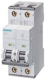 SIEMENS INT TERMOMAG P/RIEL 2P 1.6A C 6KA 440VAC 72VDC
