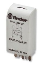 Finder Led Indicador 110-240Vdc/Ac P/Bases 90/92/94/95/96/97 SKU: 99.02.0.230.59