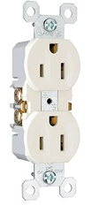 LEGRAND CONTACTO DUPLEX 15A 120VAC BLANCO