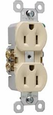 LEGRAND CONTACTO DUPLEX 15A 120VAC MARFIL