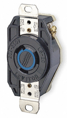 LEVITON RECEPTACULO MVUELTA 2P+T 20A 250VAC L6-20