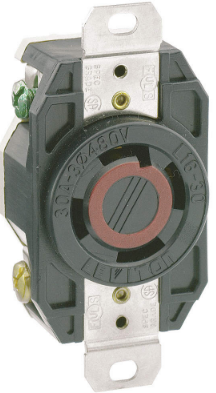 LEVITON RECEPTACULO MVUELTA 3P+T 30A 480VAC L16-30