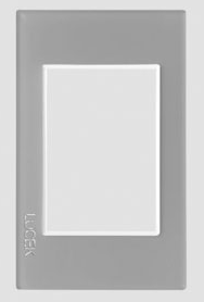 LUCEK col placa 3 mod gris SKU: PP030-KG