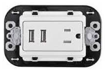 QUINZIÑO MX TOMACORRIENTE DUPLEX ICFT 15A 127V 3 MOD