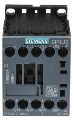 SIEMENS contactor 5.5kw-400v 1nc s00 bob 24vdc SKU: 3RT2017-1BB42