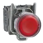 Telemec botón Ilum Rojo 1Na+1Nc+Led 120Vac -Comp Metal SKU: XB4BW34G5