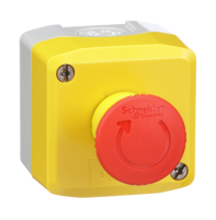Telemec botonera Amarilla C/Paro Emergencia 1Nc SKU: XALK178H7