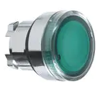 TELEMEC CABEZA BOTON ILUM VERDE LAMP METAL