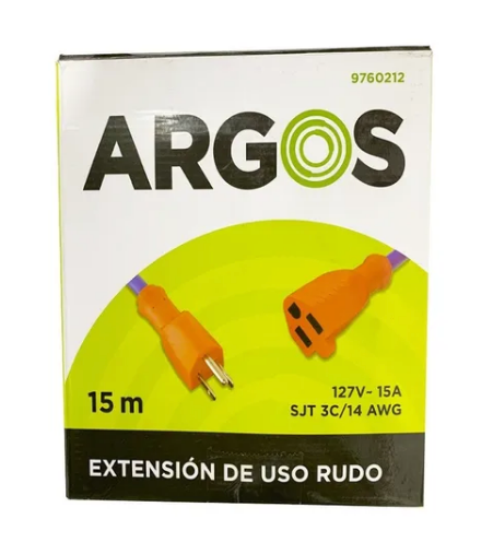 ARGOS Ext. Uso Rudo 3X14 Iluminada 15 Mts Amarillo/Negro SKU: 9770113