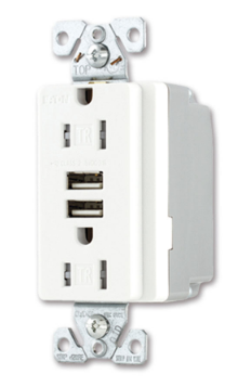 ARROW CONTACTO DUPLEX 15A 125VAC BLANCO LV5320