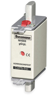 BUSS FUSIBLE NH000 500VCA 250VCD CLASE GI/Gg 3NA3812