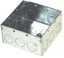 Caja Raco Cuadrada Galvanizada De 1/2"" 190 SKU: CAJA12R