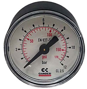 CAMOZZI MANOMETRO R/TRASERA 1/8 DIAM 43MM