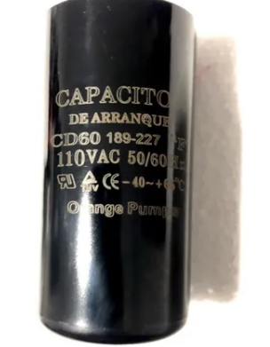 Capacitor De Arranque 189-227 Mfds 120V (1/2 Hp) SKU: CAPA189-227