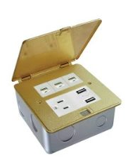COMORSA 1 RECEP DPLX 15A 127V ATERRIZADOS ACERO INOX