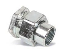 Pack Of 10 - Eaton Crouse-Hinds UNF105 1/2" Explosion Proof Union Fittings - Silver, Metal, Open Box 10 thumbnail image