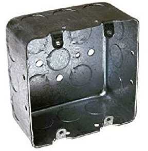 HUBBELL Caja Cuad 4 11/16" X 3-1/4" Prof.Orificio 3/4" Y 2" SKU: H260