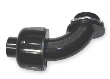 HUBBELL CONECTOR 90L/T 1/2" NEGRO