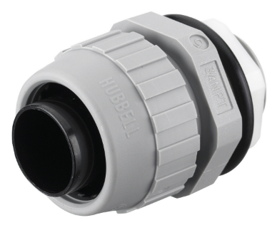 HUBBELL CONECTOR RECTO P/LIQUIDTIGHT GRIS 3/4"