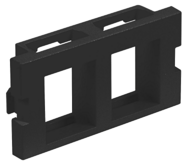 HUBBELL Modulo P-Placa Inf 2 Ptos 1U Negro SKU: IM2K1BK