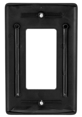 HUBBELL PLACA NYLON 1 ARTEF DECORATIVO NEGRO