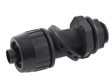 HUBBELL SWIVEL MALE L/T CONN 1/2" NM BK PS0509NBK
