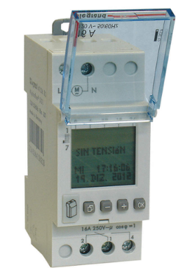 LEGRAND INT.HOR.DIGITAL 2 DIN(SEM/DIA)230V.16A.2